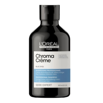 Loreal Professionnel Chroma Crème Blue szampon do włosów neutralizujący miedziane odcienie na średnich blondach  i jasnych brązach 300ml